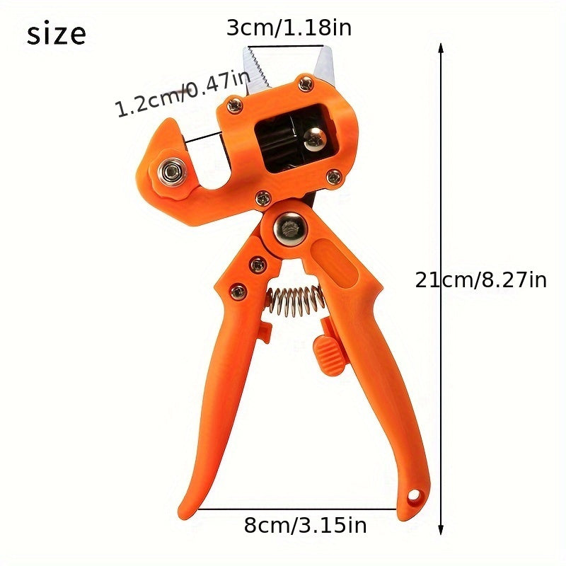 Orange Grafting Tool with Three Blades for Fruit Tree Grafting and Pruning Shears