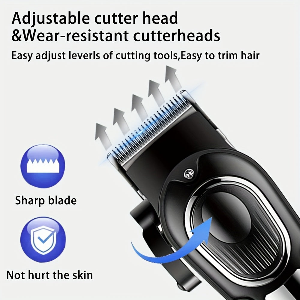 Беспроводной электробритва для мужчин, для всех типов волос, подарок