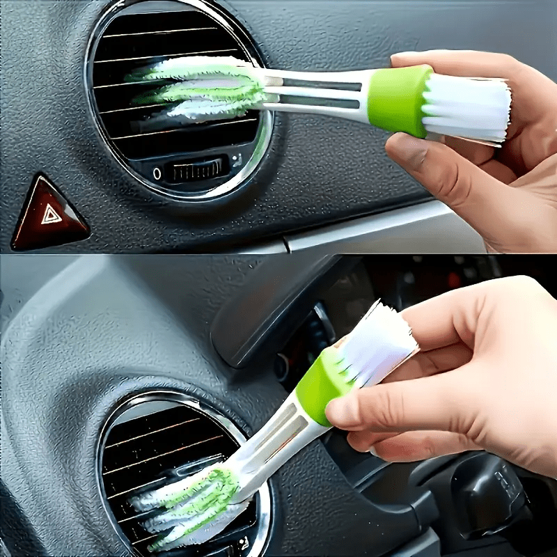Multi-Functional 2-in-1 Car Vent Interior Detailing Brush Non-Electric Dust Removal