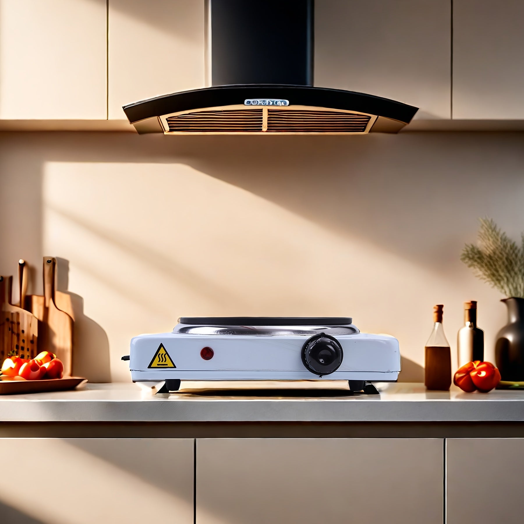 1000W Electric Heating Stove with Magnetic Plate – Compact, Safe & Versatile