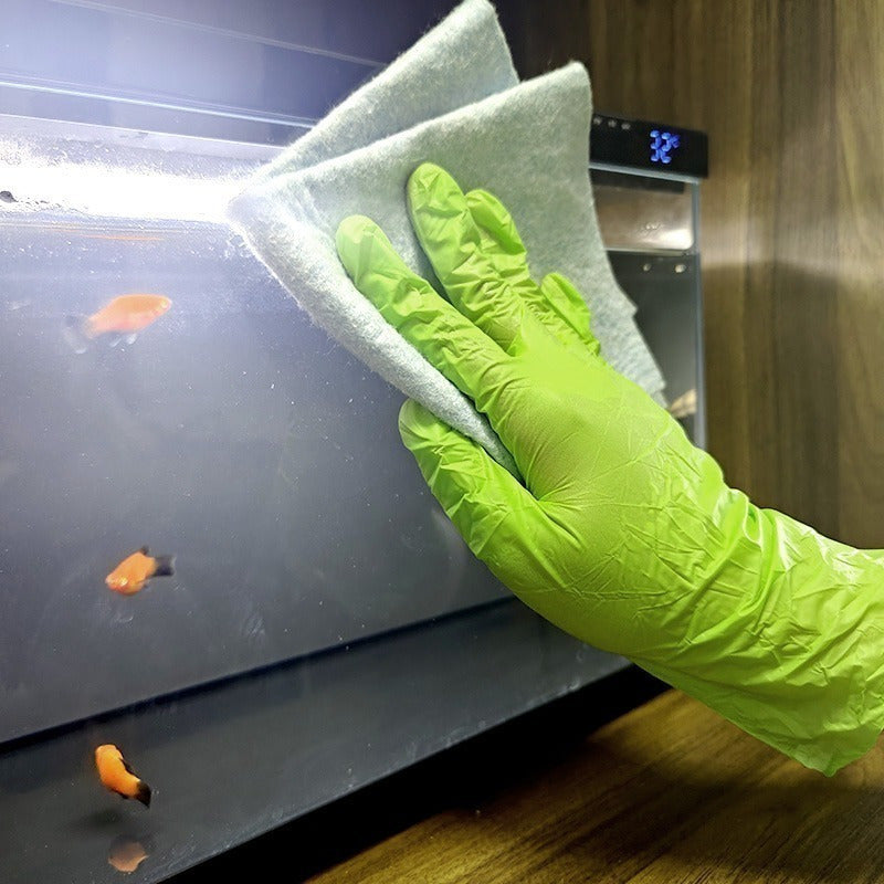 Green Nitrile Gloves Disposable Pack of 30 50 or 100 for Food Cleaning and DIY