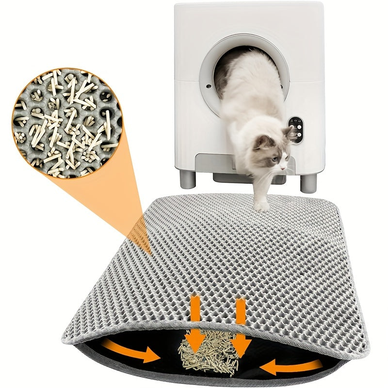 Double Layer EVA Cat Litter Mat Non-Slip Waterproof Large