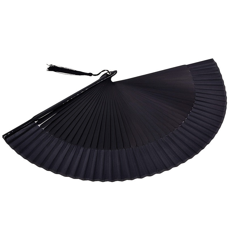 Vintage Bamboo Silk Handheld Folding Fan for Women and Girls for Weddings Parties and Decor