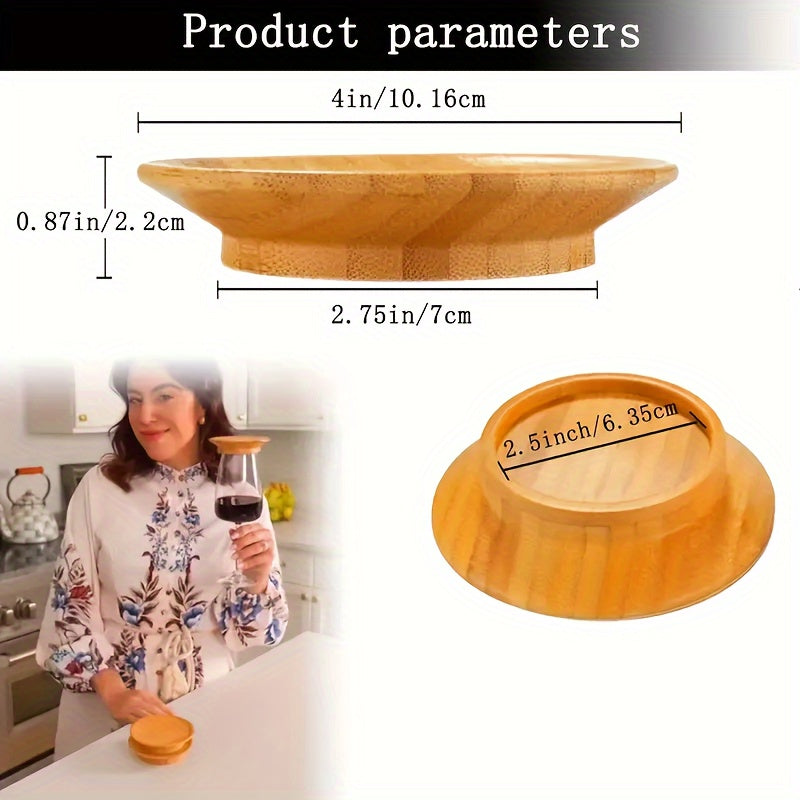 Set of 2/4/10 Bamboo Wine Glass Charcuterie Toppers for DIY Boards and Appetizer Plates