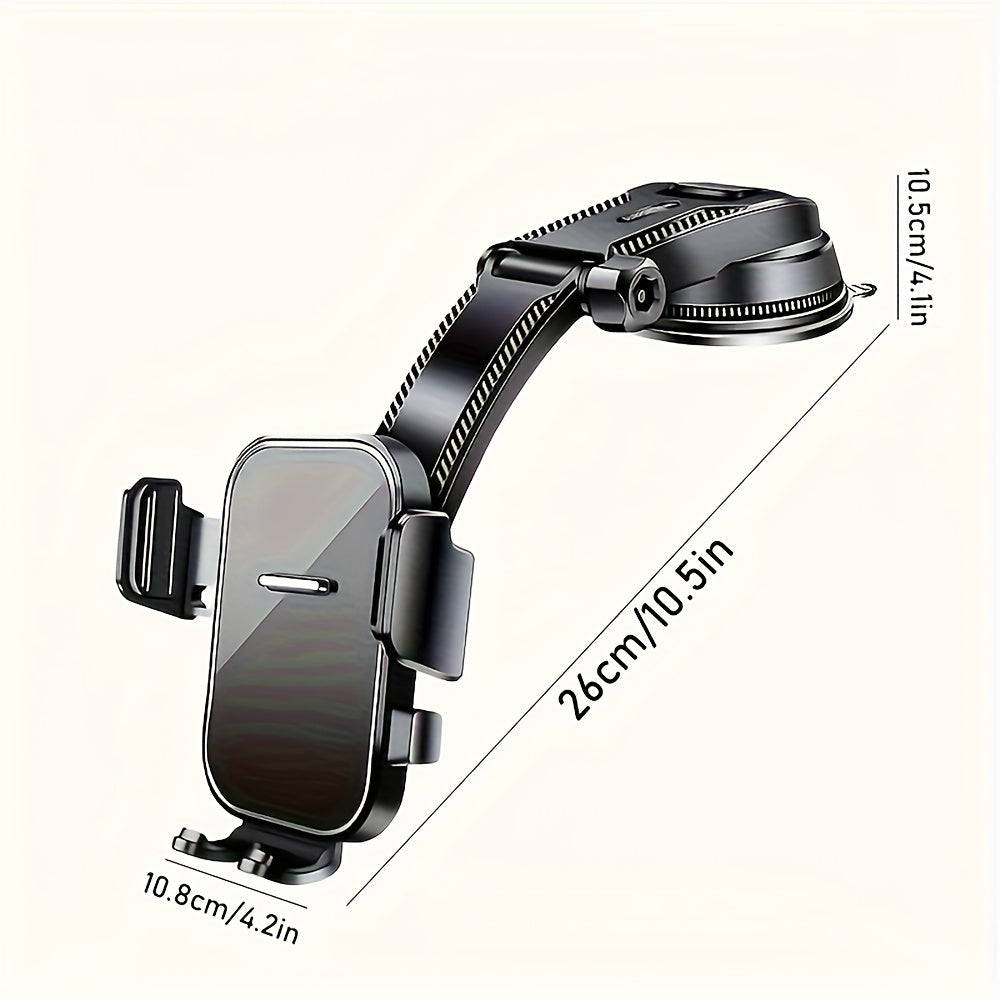 Universal Car Dashboard Mount for Smartphones, ABS Material, Waterproof, Adjustable