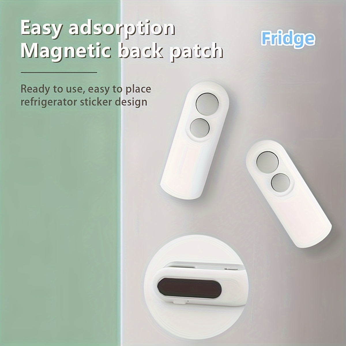 Portable Snack Sealing Device with Magnetic Suction for Plastic Bags