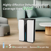 Home Dehumidifier 95oz for Basement Bathroom Bedroom with Drain Hose