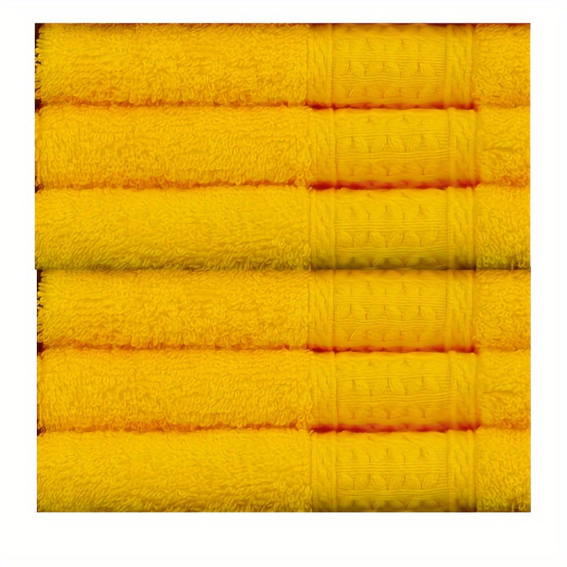 100% paxtadan yasalgan 6 ta to'plam yuz sochiqlar, turli naqshlar bilan, tana va yuz uchun mukammal, mehmonxona, sayohat va har kuni foydalanish uchun ajoyib. Har bir sochiq to'qilgan va 360 GSM og'irlikka ega, o'lchami 33.02x33.02 sm.