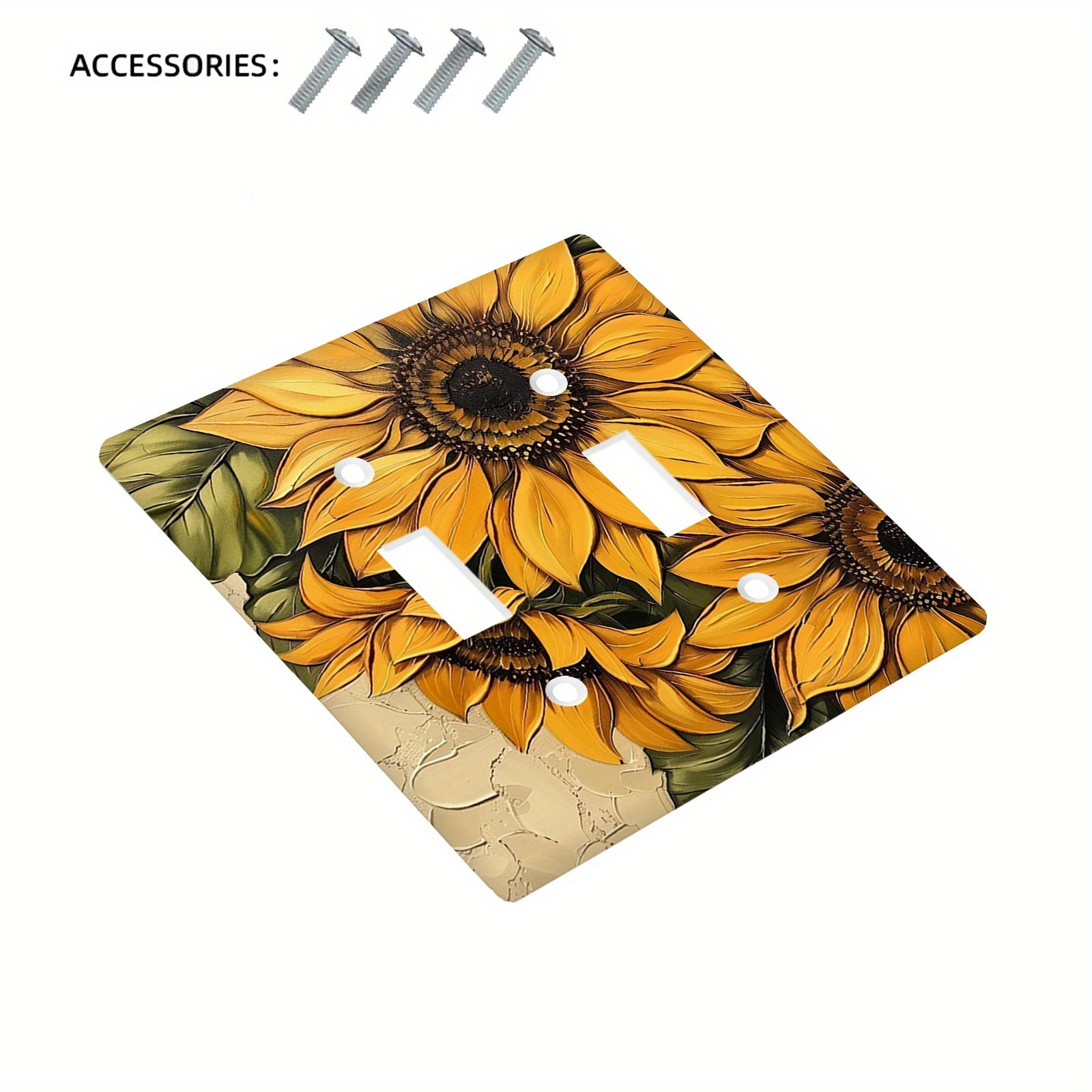 Sunflower Wall Plate Decorative Wall Decor for Bedrooms and Kitchens No Power Needed
