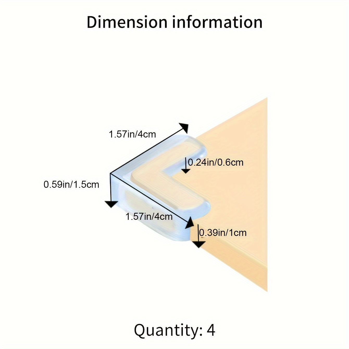 Corner Protectors Set of 4 Silicone Corner Guards for Child Safety and Furniture Protection