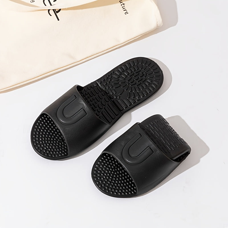 Unisex EVA Massage Slippers Foldable Non-Slip Indoor Bathroom Slides