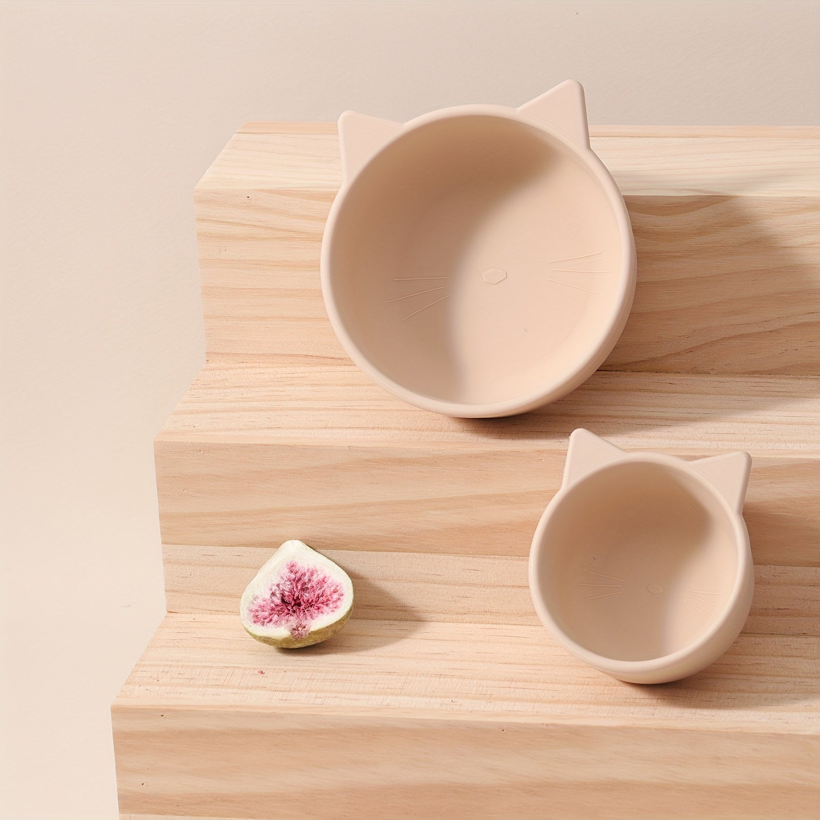 Kids Silicone Feeding Set with Bear-Shaped and Snack Bowls BPA-Free Food-Grade Safe