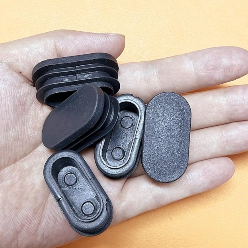 Stol va stul oyoqlarini 10/20 dona Oval Stul Oyoq Qopqog'i to'plami bilan himoya qiling. Ushbu qora kauchuk uchlari shaffof oynalar bilan jihozlangan bo'lib, elektr bo'lmagan quvurlar uchun ajoyibdir.