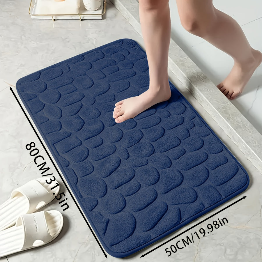 Zarif tosh naqshli poliester hammom matosi, yuqori zichlikdagi ko'pik, sirpanmaydigan to'qima dizayni. Hammom, dush, hammom bezaklari uchun juda singdiruvchi va yumshoq qulaylik.