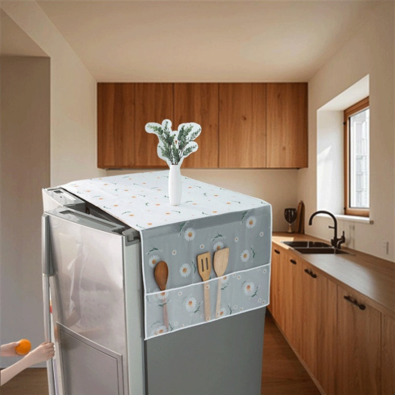 Funda floral a prueba de polvo para refrigerador hecha de material PE para refrigeradores estándar