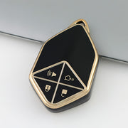 Car Key Fob Case Plastic Hexagonal Design Durable Cover for Car Keys