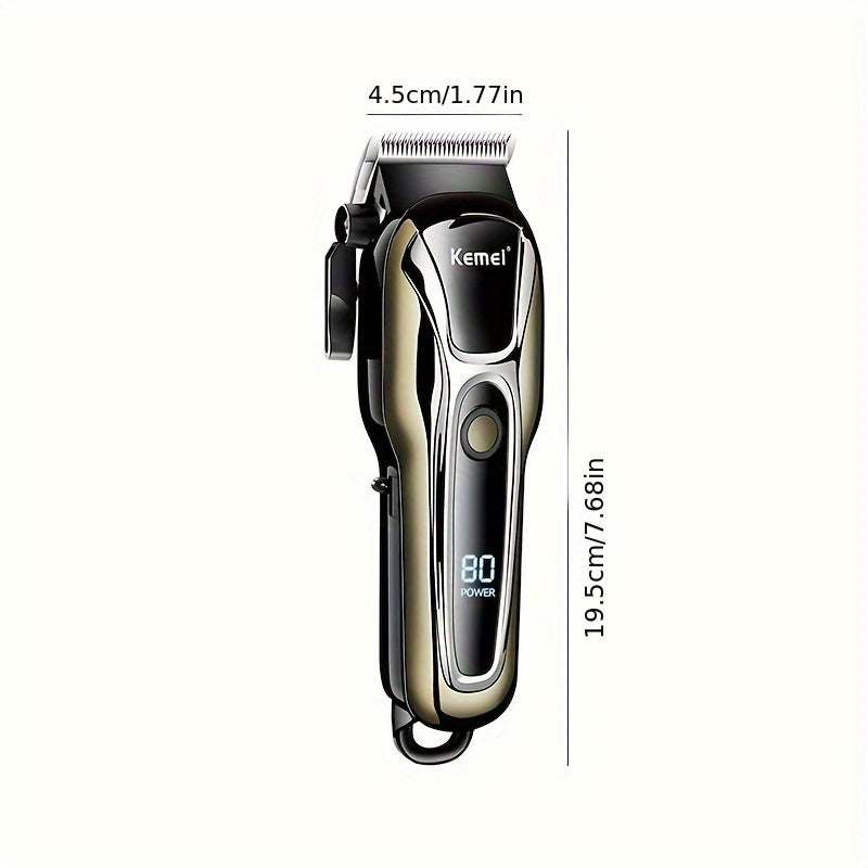 Men's Hair Clipper Cordless USB Rechargeable Lithium Battery 180-Minute Runtime