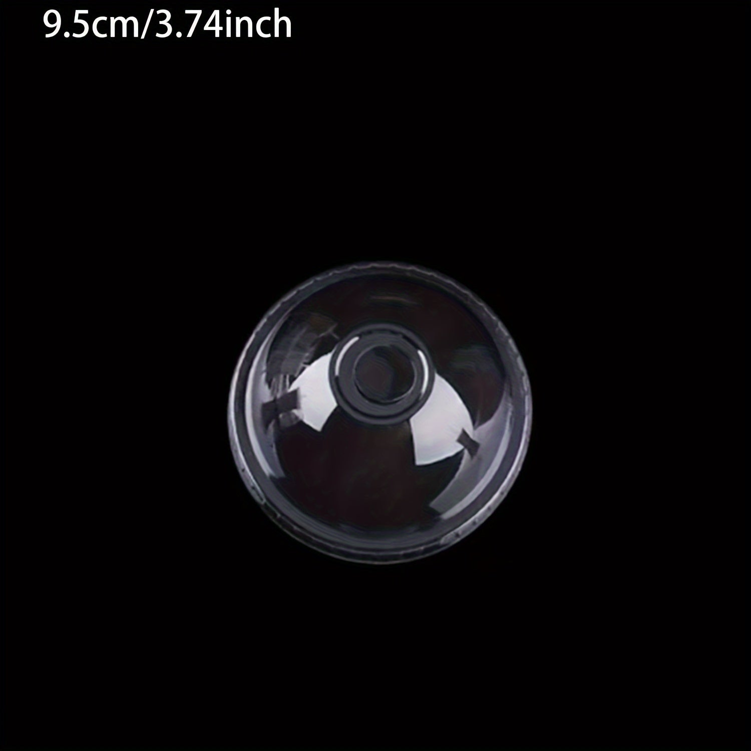 Разнообразные одноразовые крышки из PET-пластика с куполообразной формой и прорезью для соломинки для стаканов диаметром 90/95 мм, прозрачные