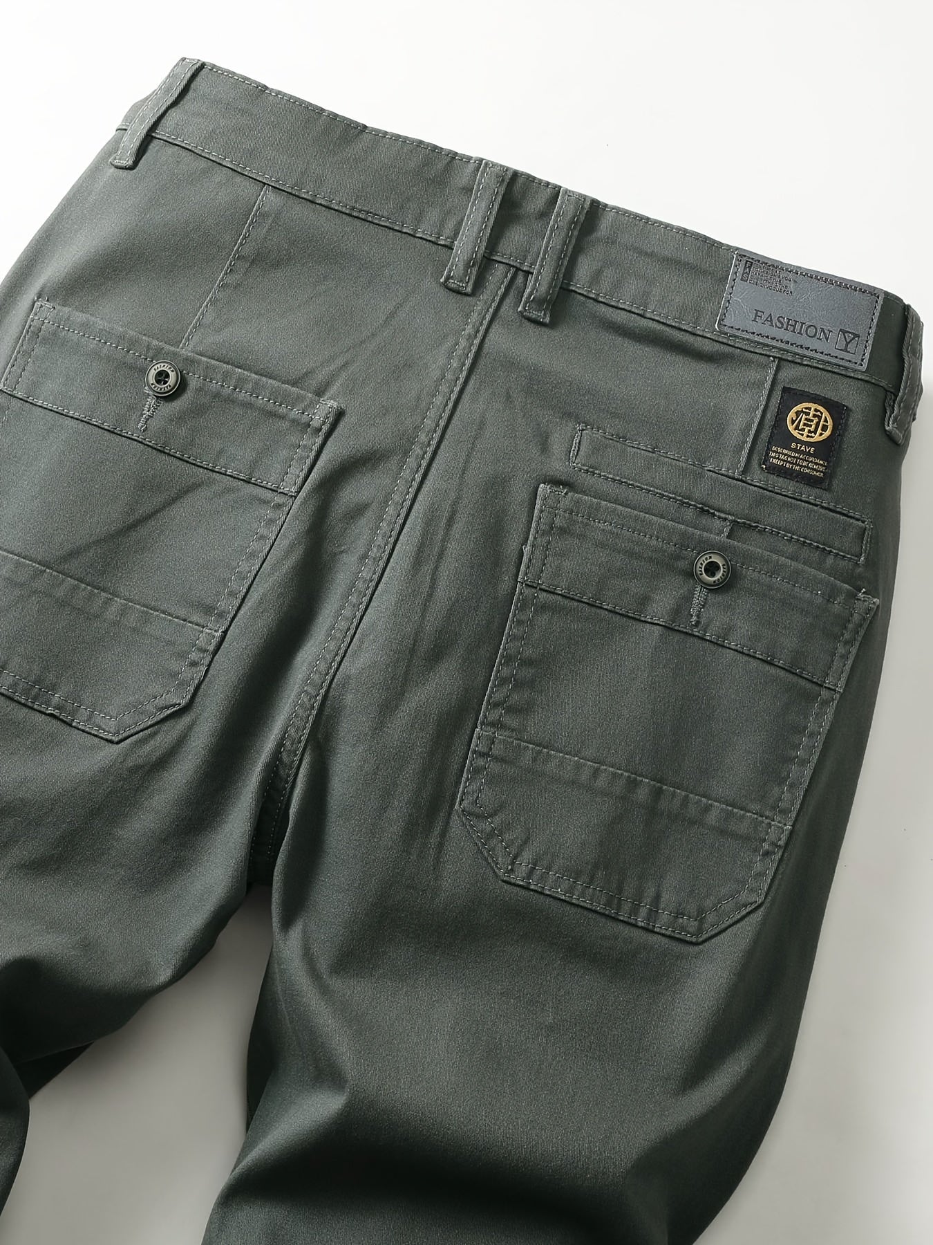 Zamonaviy Erkaklar Paxta Elastik Tekis Rangli Shimlar - Qulay va Mustahkam Kundalik Moda Shimlar - Har qanday mavsum uchun mukammal biznes kiyimlari, ko'p funksiyali moda dizayni