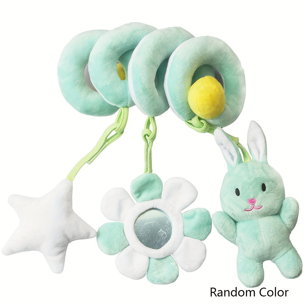 Newborn Baby Activity Toy Set High Contrast Sensory Spiral Hanging Toys for Stroller Bed Crib