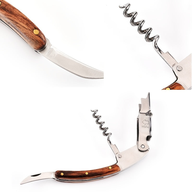 Qizil vino shishasini ochuvchi - Foydalanish uchun oson va ko'p funksiyali