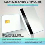 10pcs Blank PVC Smart Card with SLE4442 Chip and Magnetic Stripe