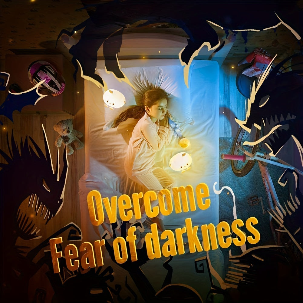 Kawaii Cloud LED Night Light with Remote Control 16 Colors Dimmable USB Rechargeable