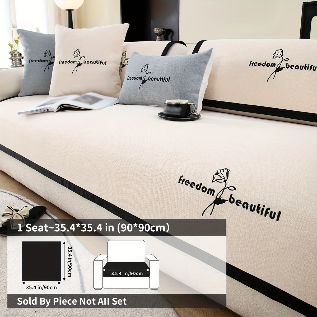 Современная накидка на диван из полиэстера для кресла, loveseat, 3-4 местного секционного