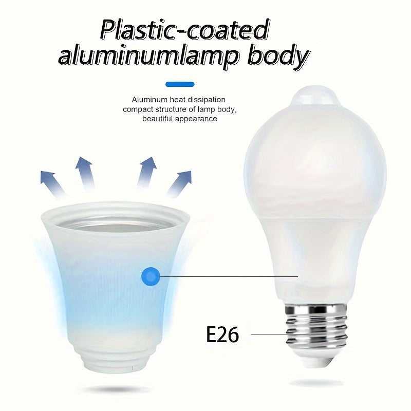 LED Motion Sensor Light Bulb for Human Body Movement E26/E27 Indoor 85-265V