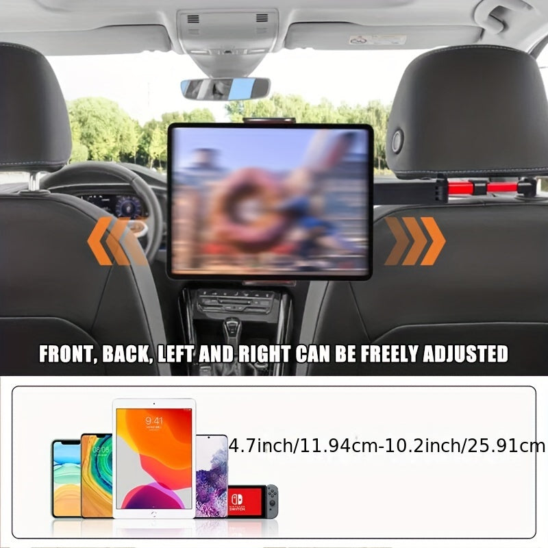 Avtomobil telefon uchun tutqich teleskopik orqa o'rindiq bosh tizzasi uchun planshetlar va smartfonlar uchun montaj