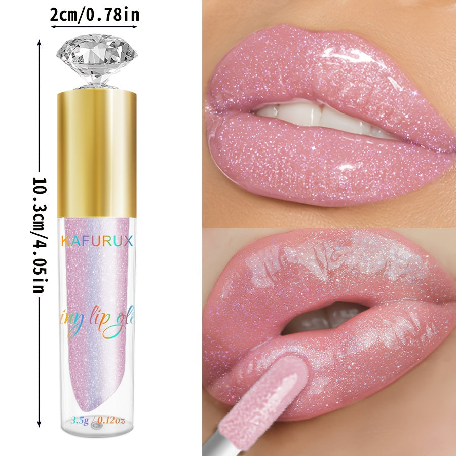 Brillo de labios rosa impermeable para todo tipo de piel, brillo duradero y brillante