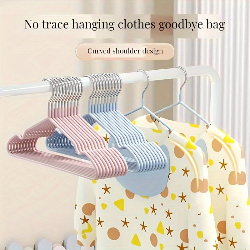 Baby Clothes Hangers Set of 20-30 Durable Anti-Slip Storage Racks for Closet Bathroom Bedroom