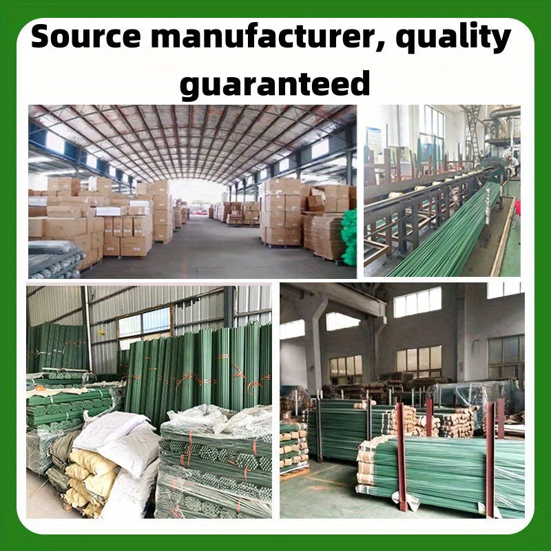 10 Durable Coated Steel Garden Plant Support Stakes for Climbing Vines Tomatoes Cucumbers and Flower Stands