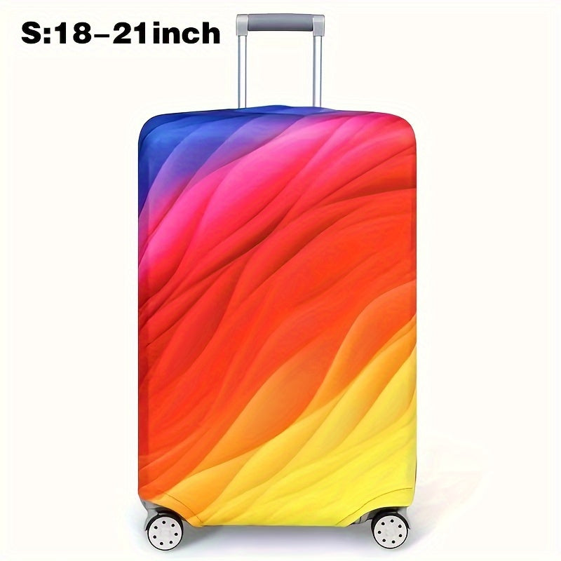 Cartoon Patterned Elastic Luggage Cover for Travel Suitcase or Duffle Case