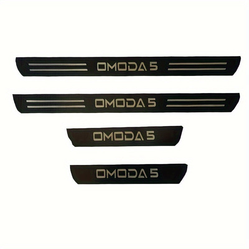 4 dona zanglamaydigan po'latdan yasalgan eshik to'shagi himoyasi Omoda5 uchun eshik himoyasi