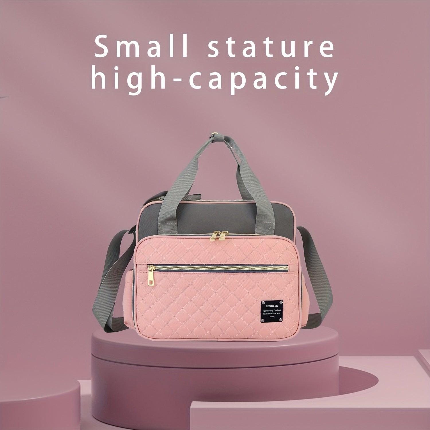 Bolsa de pañales de tela Oxford, impermeable, bandolera para padres, ideal para viajes y almacenamiento