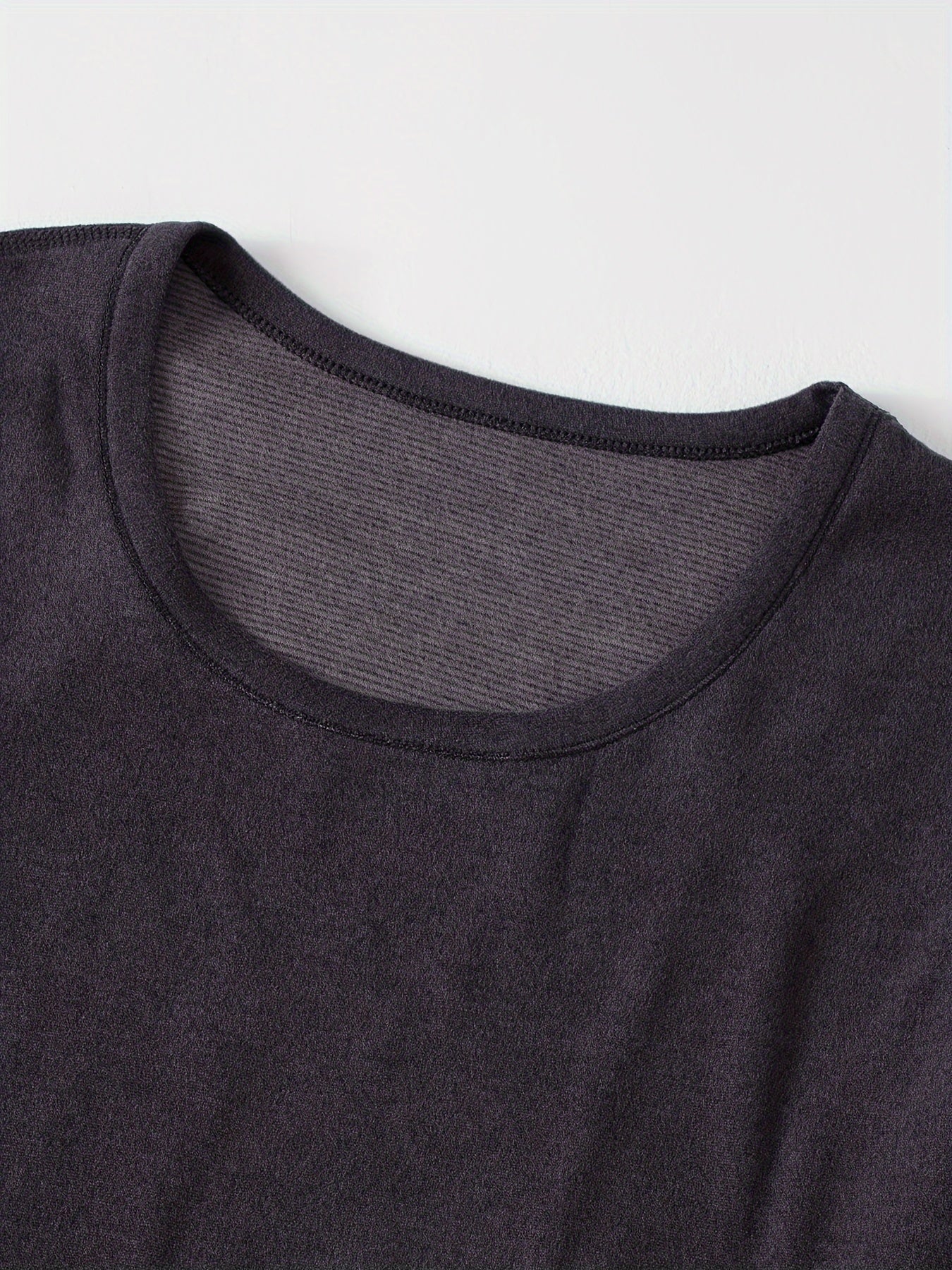 Conjunto de ropa interior térmica para hombre, otoño e invierno, ajuste delgado, camiseta de manga larga y pantalones