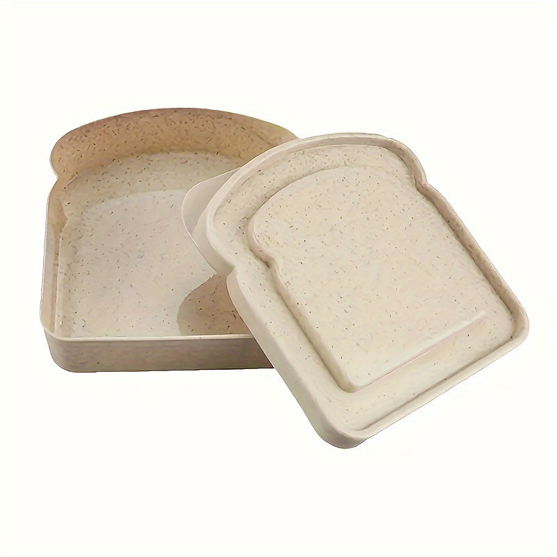 Eco-Friendly Toast-Shaped Sandwich Container BPA-Free Lunch Box for Work School Outdoor