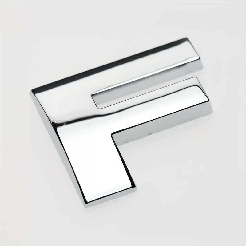 Car 3D Letter Car Stickers Metal Car Body Word Mark Silver Tail Mark