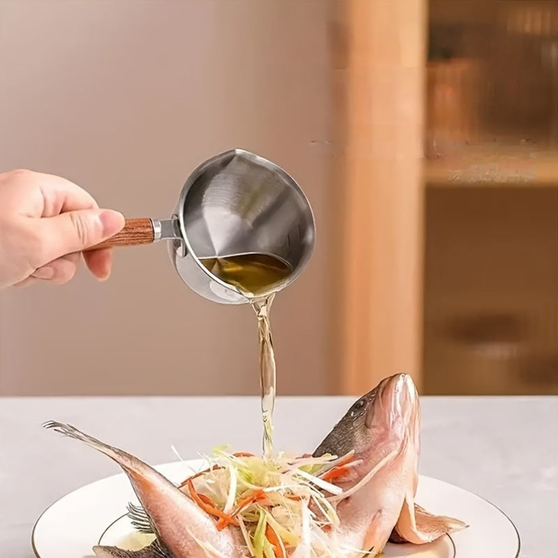 300ml Stainless Steel Mini Saucepan for Heating Oil Milk and Melting Chocolate