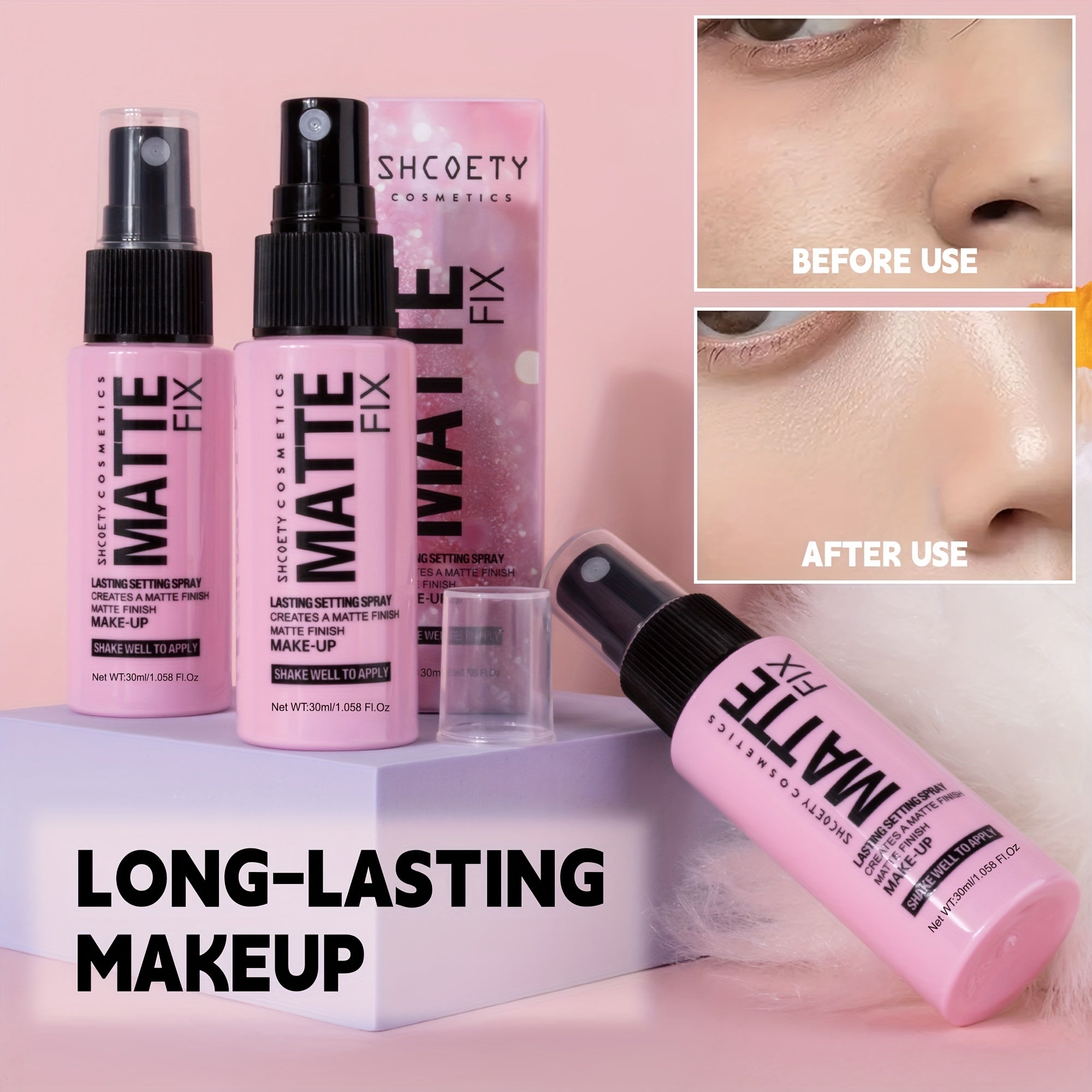 Women Hydrating 30ML Setting Spray Long-Lasting Makeup Fixer