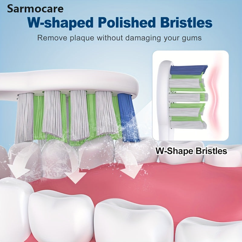 Juego de cabezales de cepillo de dientes eléctrico de repuesto de 6 u 8 unidades para cepillos de dientes sónicos