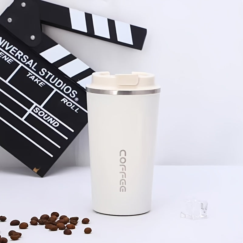Stainless Steel Travel Mug 380ml Leakproof Reusable Tumbler for Hot Drinks