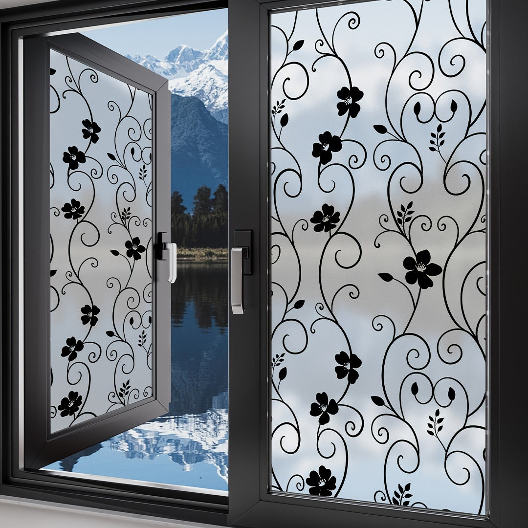 Self-Adhesive Decorative Window Stickers Flowers Privacy Glass Door Renovation