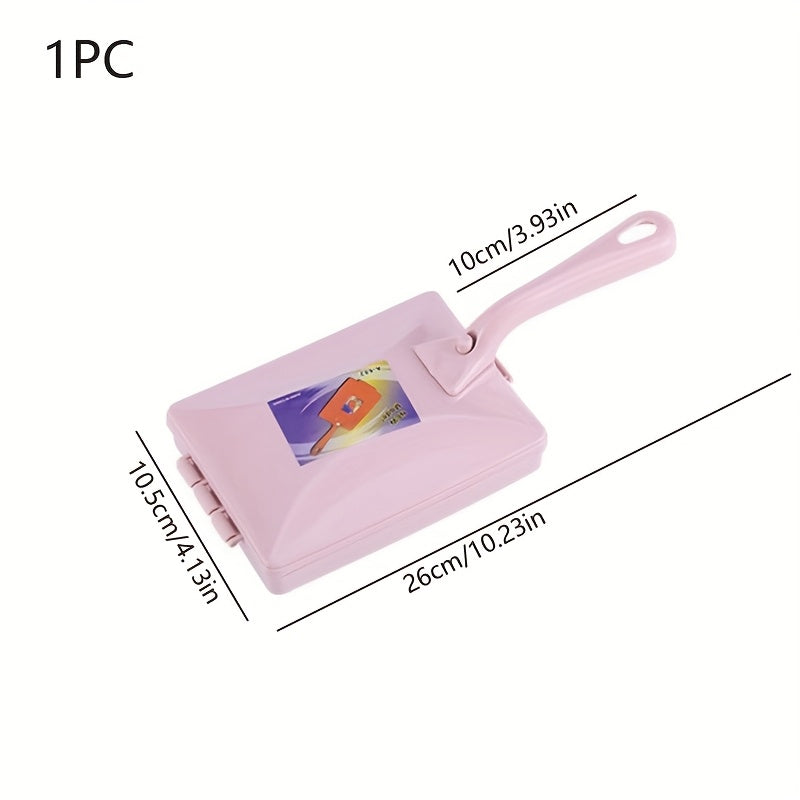 Katta tutqichli gilam va divanni tozalash uchun asbob, ikkilamchi rulonli changyutgich bilan, pushti, ko'k yoki to'q purple ranglarda