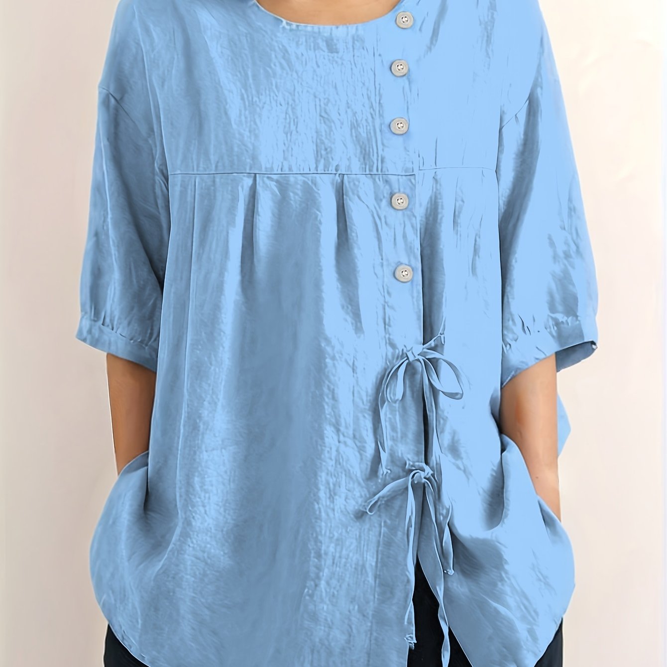 Рубашка с одноцветным галстуком-бабочкой