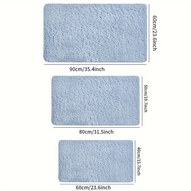 Absorbent Non-Slip Bathroom Rug for Shower or Sink 20x30 Inches