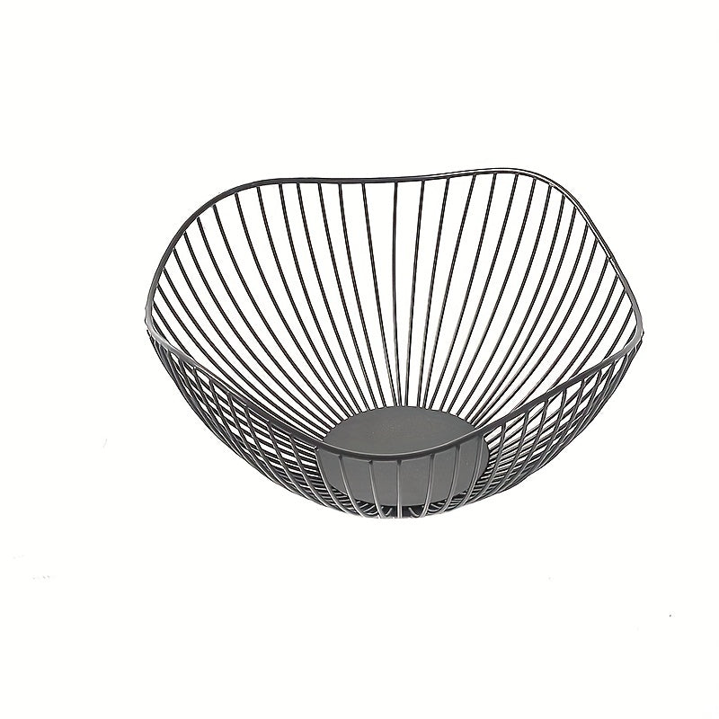 Metal Fruit Bowl for Serving and Storage Decorative Display Rack for Dining Table