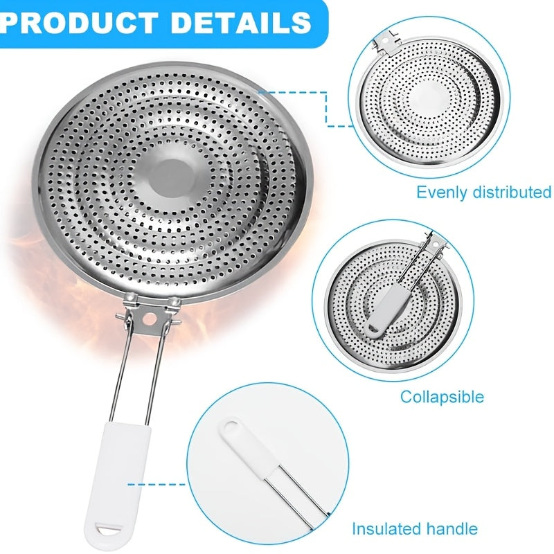 Прочный держатель для кастрюль из нержавеющей стали с двухслойным дизайном для сковородок