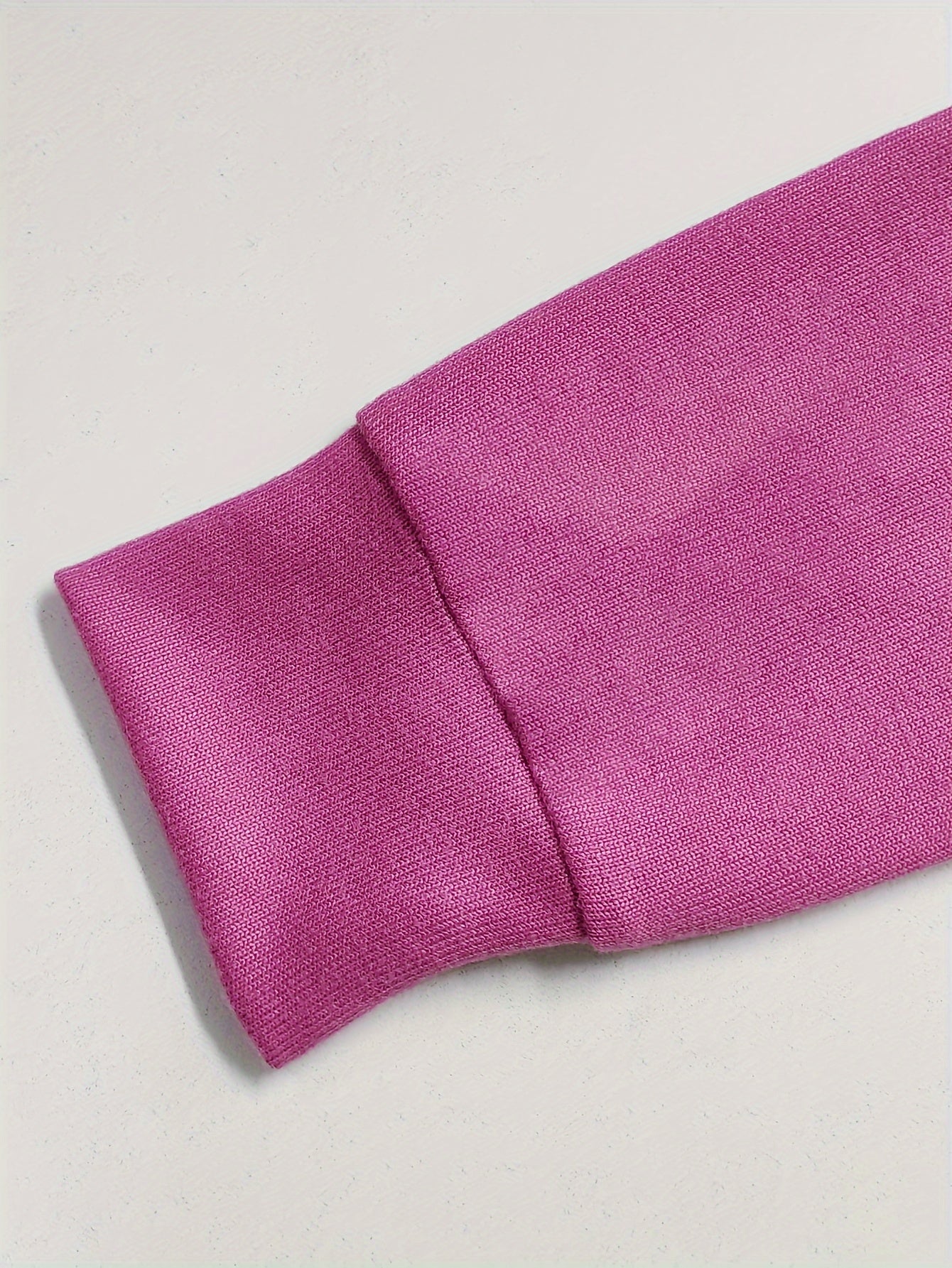 Women's Brushed Fabric Loungewear Set in Solid Color with Crew Neck and Long Pants for Fall Winter